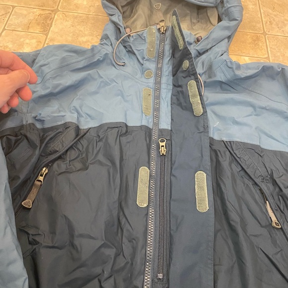 Vintage Nike ACG 3 Outer Layer Rain Jacket 2 Tone Blue Sz M - Picture 10 of 16
